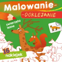 Malowanie-doklejanie. Zwierzta lene