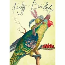 Madame Treacle Karnet B6 z kopert Urodziny Papuga
