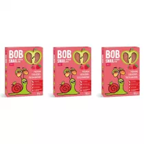 Bob Snail Przekska jabkowo-truskawkowa Zestaw 3 x 60 g