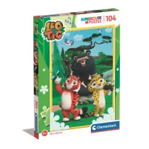 Puzzle 104 el. SuperColor. Leo i Tig Clementoni
