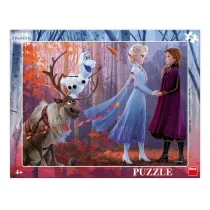 Puzzle 40 ramkowe Kraina Lodu Frozen Siostry Dino Toys