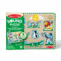 MELISSA Puzzle drewniane dwikowe Zwierzta z ZOO 00727 Melissa & Doug