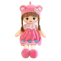 Lalka szmacianka pluszowa rowa 45cm Leantoys