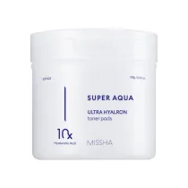 Missha _Super Aqua Ultra Hyalron Toner Pads nawilajce patki do twarzy 90 szt