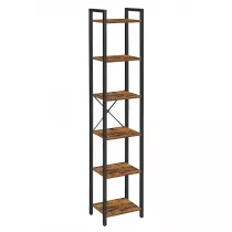 Songmics Rega supek 6 poziomw rustykalny