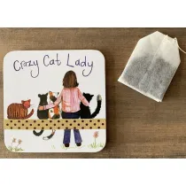 Alex Clark Podk�adka pod kubek C153 Crazy Cat Lady Kociara