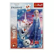 Puzzle mini 54 el. W wiecie Anny i Elsy 4 Trefl