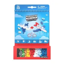 Puzzle By Number Activity Pad Transport 125el Plus-Plus