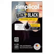 Simplicol Back to black farba do tkanin Czarna Odnawia kolor 400 g