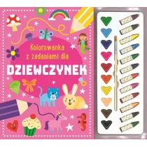 Kolorowanka z zadaniami dla dziewczynek
