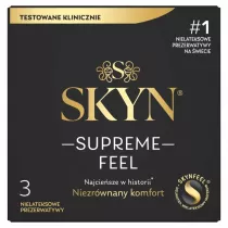 Skyn Supreme Feel cienkie nielatektowe prezerwatywy 3 szt.