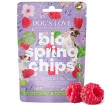 Dogs Love Springs Chips Pute - wiosenne przysmaki z indyka ekologicznego z malinami i mit 150 g Bio