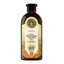 Receptury Zielarki Szampon zio�owy 2w1 do ka�dego rodzaju w�os�w nagietek i rokitnik 350 ml