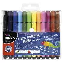 Derform Kidea Pisaki trjktne Jumbo 12 szt.