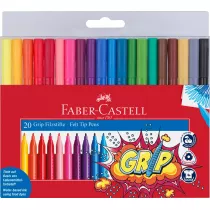Faber-Castell Flamastry Grip w etui 20 szt.
