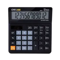 Deli Kalkulator M01120 12-pozycyjny 120 krok�w do sprawdzenia czarny