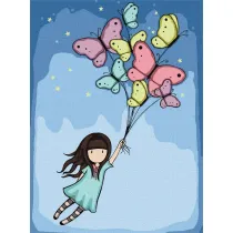 Ideyka Malowanie po numerach - Motyle Santoro Kids 30x40cm