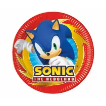 Sonic the Hedgehog Talerzyki papierowe Sonic 20cm 8 szt.