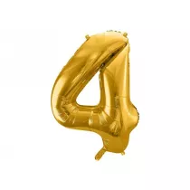 PartyDeco Balon foliowy 4 z�oty 86 cm