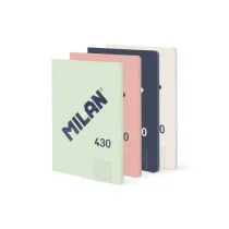Milan Zeszyt klejony A5/48K kratka (4 szt)