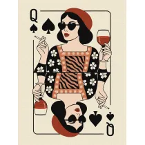 Ideyka Malowanie po numerach - Karta kr�lowej 30x40cm