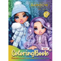 Kolorowanka z naklejkami Rainbow High