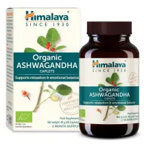 Himalaya Organic Ashwagandha suplement diety 60 kaps. Bio