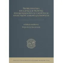 Problematyka kwalifikacji prawnej pozakodeksowych umownych stosunk�w zobowi�zaniowych