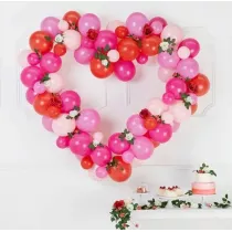PartyDeco Girlanda balonowa ze stela�em Serce 160 cm