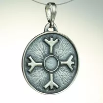 Sotis Amulet Ochronny Algiz, oksydowany Ag925, 3,4g
