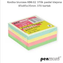 Penword Kostka biurowa pastel 85x85x35mm 370 kartek