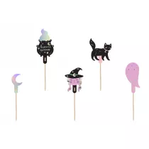 PartyDeco Dekoracje do muffinek Halloween 14 cm