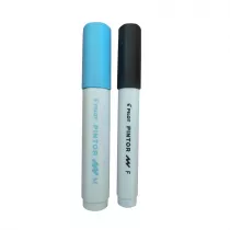 Marker permanentny czarny, bkitny 2 szt.