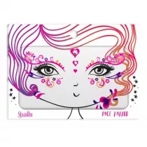 Naklejki na twarz Face Tattoo - Queen of Hearts Snails