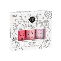 Nailmatic Kids Party B zestaw lakier�w do paznokci Cookie + Bella + Elliot 3 x 8 ml