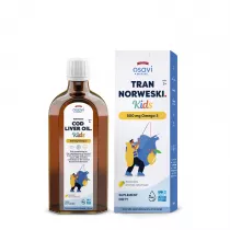 Osavi Tran Norweski Kids 500 mg cytrynowy Suplement diety dla dzieci 250 ml