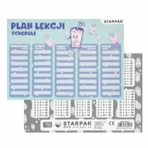 Starpak Plan lekcji z tabliczk� mno�enia Bubble Tea 25 szt.