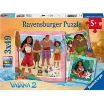 Puzzle 3x49 el. Vaiana 2 Ravensburger