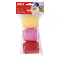Apli Rafia Candy sztywna naturalna 30m, 3 kolory