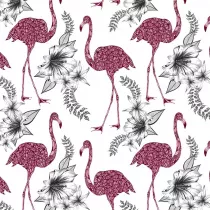 Clear Creations Karnet kwadrat CL0405 Etniczne flamingi