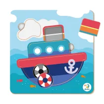 Puzzle mini 5 el. Sorter. Statek Dodo