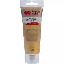 Happy Color Farba akrylowa metalik 75ml czyste zoto