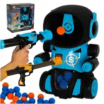 Gra zrcznociowa robot strzelanie do celu gra + 2x pistolet + kulki