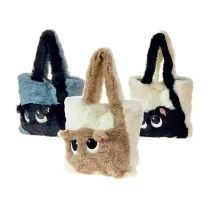 Adar Torebka pluszowa z kotem MIX