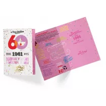 Kukartka Karnet B6 PR-303 Urodziny 60 2021