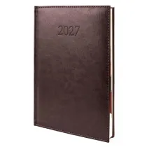 Kalendarz 2027 B5 Agenda Dzienny Br�zowy