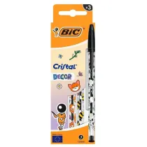 Bic D�ugopis Cristal Kawaii 1mm czarny