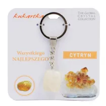 Kukartka Brelok Wszystkiego najlepszego cytryn