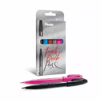 Pentel Pisak/pdzelek do kaligrafii SES15 6 szt.
