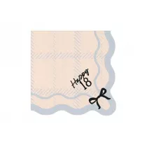 PartyDeco Serwetki Happy 18 33x33cm 12szt